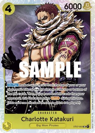 Charlotte Katakuri (ST07-003) [Starter Deck 7: Big Mom Pirates] Foil One Piece Single Bandai