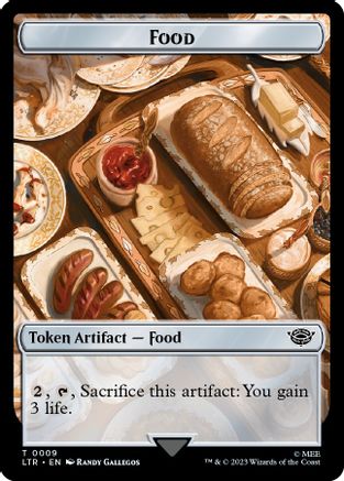 Food Token (0009) (LTR-009) [The Lord of the Rings: Tales of Middle-earth] MTG Single Wizards of the Coast