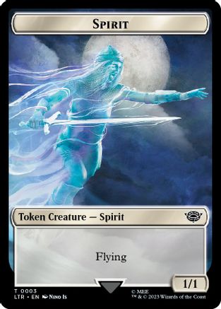 Spirit Token (LTR-003) [The Lord of the Rings: Tales of Middle-earth] MTG Single Wizards of the Coast