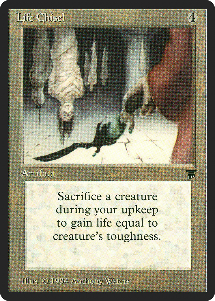 Life Chisel (LEG-283) [Oldschool] Legends MTG Single Wizards of the Coast