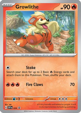Growlithe - 024 (24) Holofoil [Promos: SV Promo Cards] Pokemon Single Pokémon