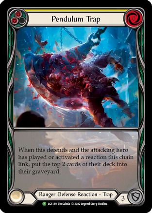 Pendulum Trap (Yellow) [LGS139] (Promo)  Rainbow Foil Flesh And Blood Single Flesh And Blood   