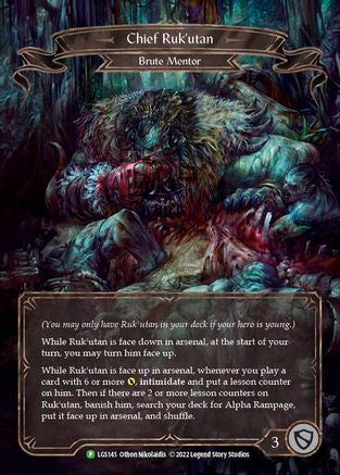 Chief Ruk'utan [LGS145] (Promo)  Rainbow Foil Flesh And Blood Single Flesh And Blood   