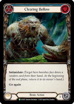 Clearing Bellow (Blue) [LGS147] (Promo)  Rainbow Foil Flesh And Blood Single Flesh And Blood   