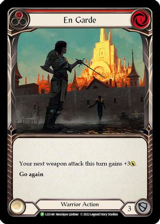 En Garde (Red) [LGS148] (Promo)  Rainbow Foil Flesh And Blood Single Flesh And Blood   