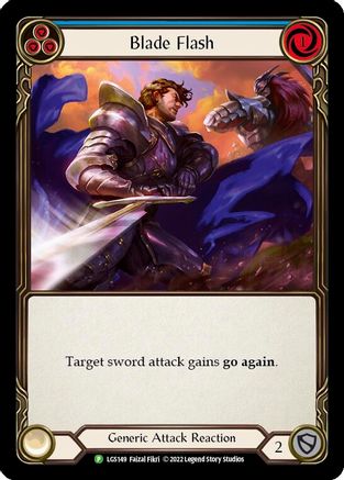 Blade Flash (Blue) [LGS149] (Promo)  Rainbow Foil Flesh And Blood Single Flesh And Blood   