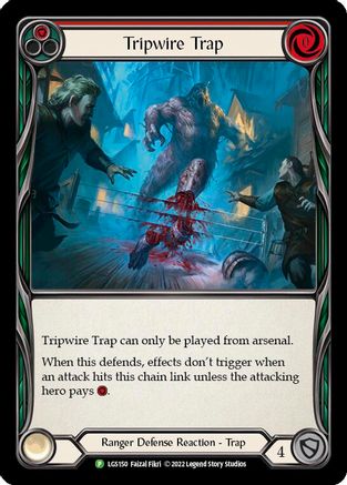 Tripwire Trap (Red) [LGS150] (Promo)  Rainbow Foil Flesh And Blood Single Flesh And Blood   