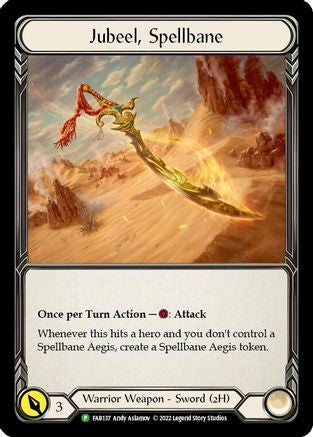 Jubeel, Spellbane [FAB137] (Promo)  Cold Foil Flesh And Blood Single Flesh And Blood   