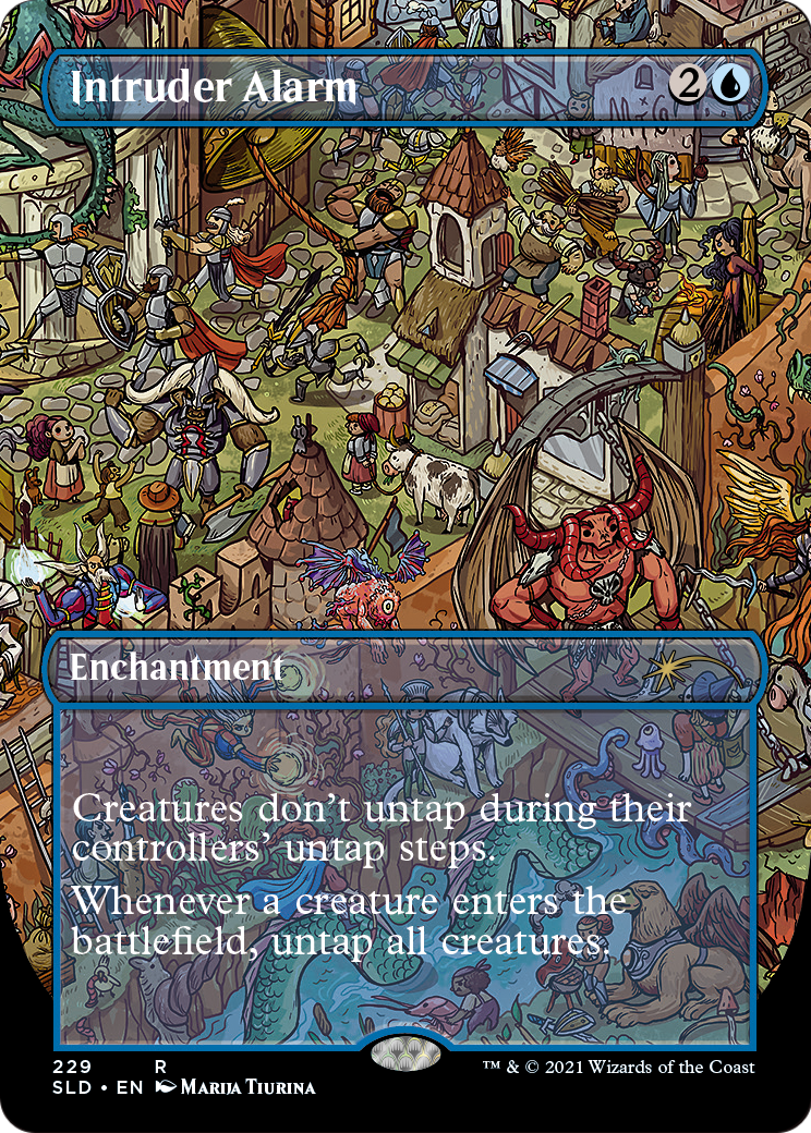 Intruder Alarm (SLD-229) [Secret Lair] Drop (Borderless) Foil MTG Single Wizards of the Coast
