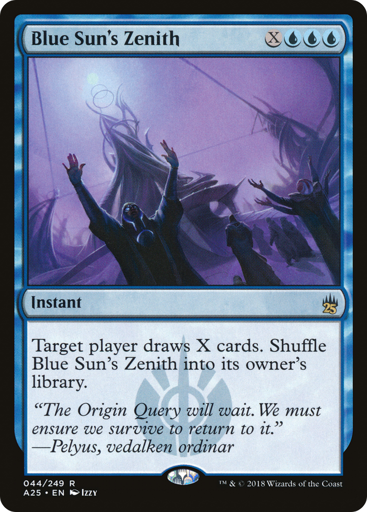 Blue Sun's Zenith (A25-044) [Masters 25] Foil MTG Single Wizards of the Coast