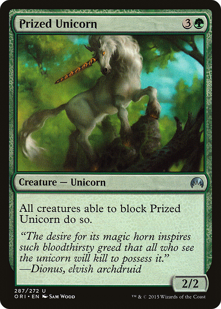 Prized Unicorn (ORI-287) [Magic Origins] MTG Single Wizards of the Coast