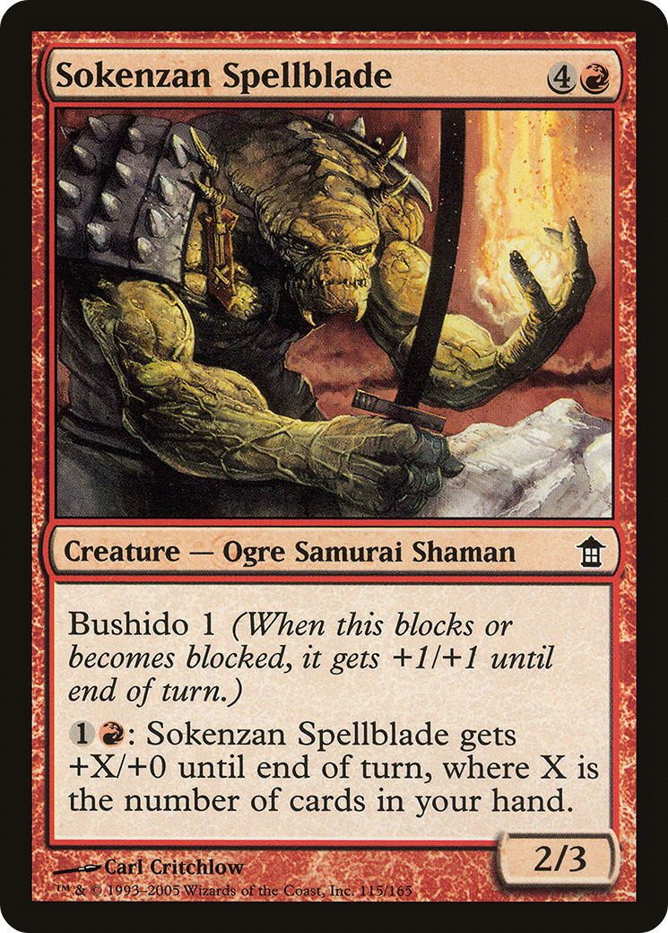 Sokenzan Spellblade (SOK-115) [Saviors of Kamigawa] MTG Single Wizards of the Coast