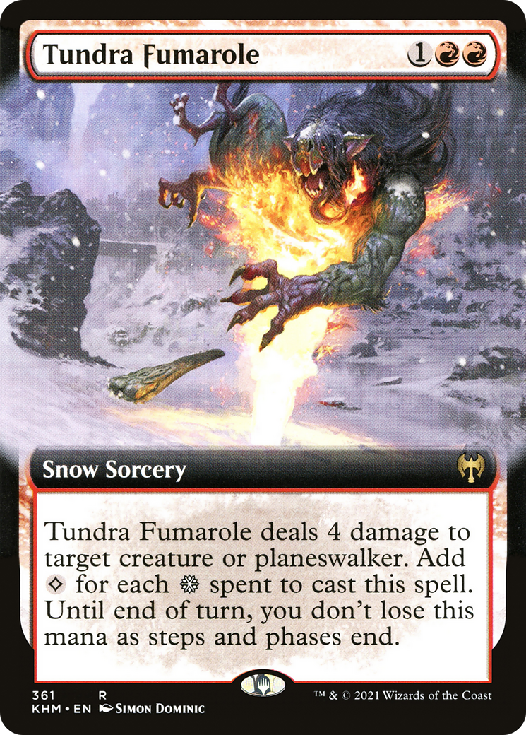 Tundra Fumarole (KHM-361) [Kaldheim] (Extended Art) Foil MTG Single Wizards of the Coast