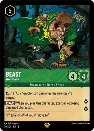 Beast - Wolfsbane (70/204) [The First Chapter] Lorcana Single Disney