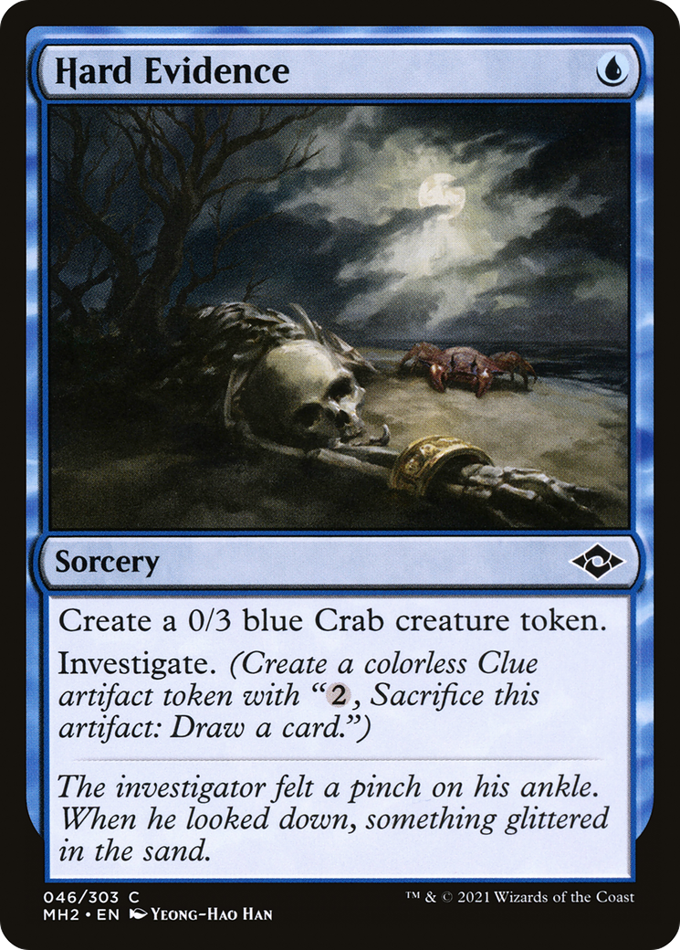 Hard Evidence (MH2-046) [Modern Horizons 2] Foil MTG Single Modern Horizons 2