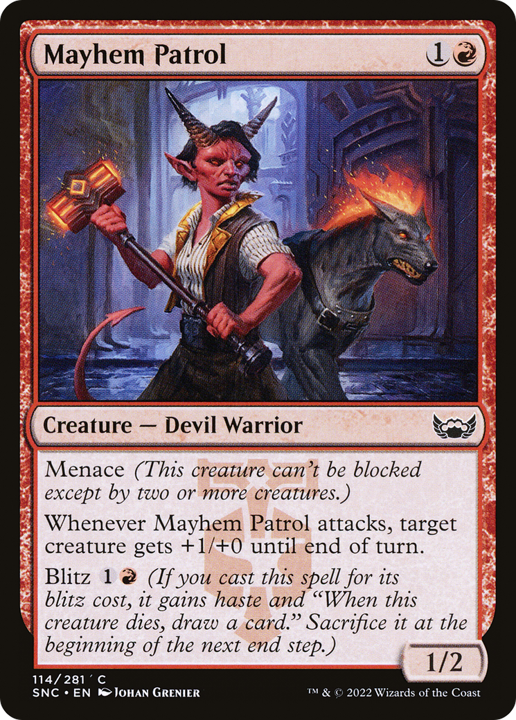 Mayhem Patrol (SNC-114) [Streets of New Capenna] MTG Single Wizards of the Coast
