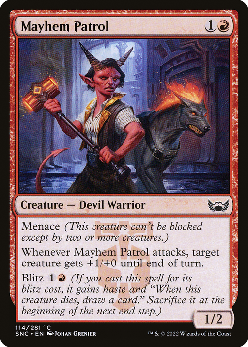 Mayhem Patrol (SNC-114) [Streets of New Capenna] MTG Single Wizards of the Coast