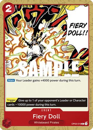 Fiery Doll (OP03-019) [Pillars of Strength Pre-Release Cards] One Piece Single Bandai