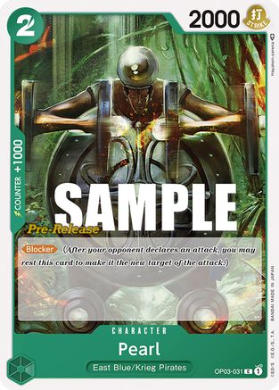 Pearl (OP03-031) [Pillars of Strength Pre-Release Cards] One Piece Single Bandai