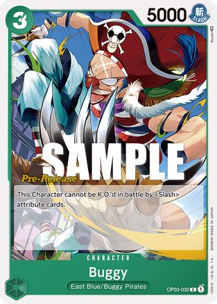 Buggy (032) (OP03-032) [Pillars of Strength Pre-Release Cards] One Piece Single Bandai