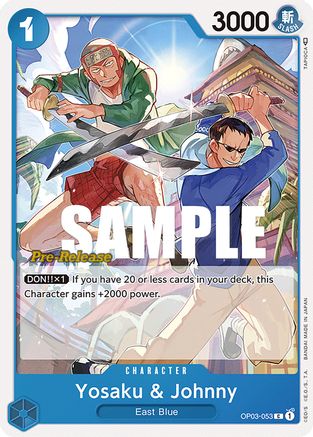 Yosaku & Johnny (OP03-053) [Pillars of Strength Pre-Release Cards] One Piece Single Bandai