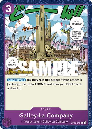 Galley-La Company (OP03-075) [Pillars of Strength Pre-Release Cards] One Piece Single Bandai