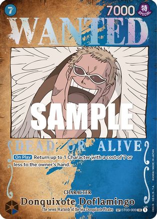 Donquixote Doflamingo (Wanted Poster) (ST03-009) [Pillars of Strength] Foil One Piece Single Bandai