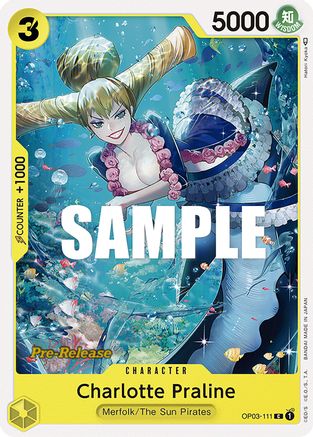Charlotte Praline (OP03-111) [Pillars of Strength Pre-Release Cards] One Piece Single Bandai