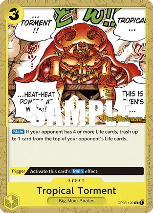 Tropical Torment (OP03-120) [Pillars of Strength Pre-Release Cards] One Piece Single Bandai
