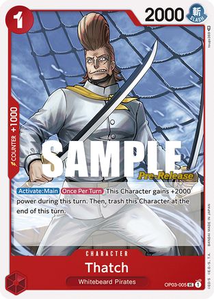 Thatch (OP03-005) [Pillars of Strength Pre-Release Cards] One Piece Single Bandai