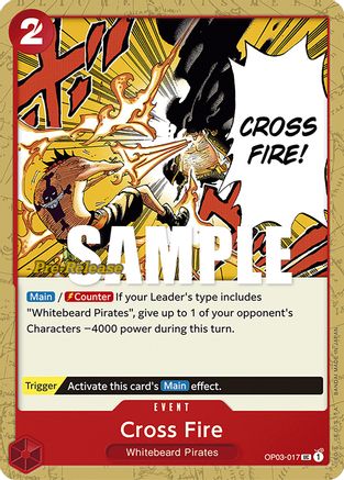 Cross Fire (OP03-017) [Pillars of Strength Pre-Release Cards] One Piece Single Bandai