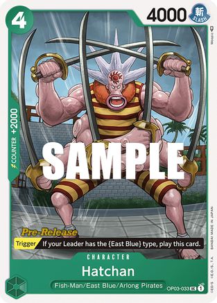 Hatchan (OP03-033) [Pillars of Strength Pre-Release Cards] One Piece Single Bandai