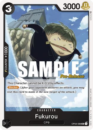 Fukurou (OP03-088) [Pillars of Strength Pre-Release Cards] One Piece Single Bandai