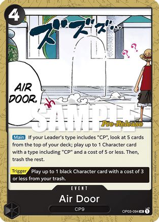 Air Door (OP03-094) [Pillars of Strength Pre-Release Cards] One Piece Single Bandai