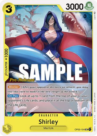 Shirley (OP03-104) [Pillars of Strength Pre-Release Cards] One Piece Single Bandai