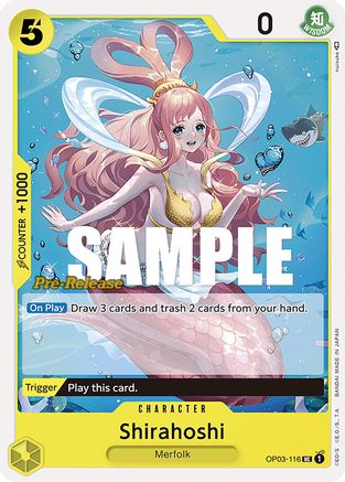 Shirahoshi (OP03-116) [Pillars of Strength Pre-Release Cards] One Piece Single Bandai