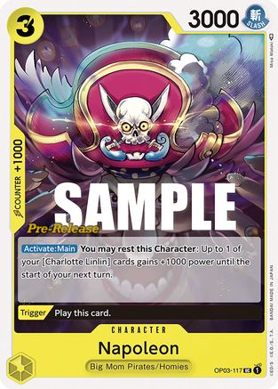 Napoleon (OP03-117) [Pillars of Strength Pre-Release Cards] One Piece Single Bandai