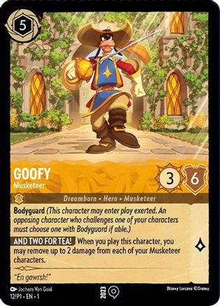 Goofy - Musketeer (12) [Promo Cards] Lorcana Single Disney