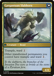Invasion of Pyrulea // Gargantuan Slabhorn (MOM-240) [March of the Machine] Foil MTG Single Wizards of the Coast