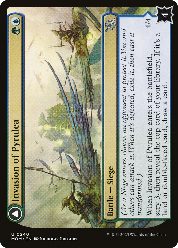 Invasion of Pyrulea // Gargantuan Slabhorn (MOM-240) [March of the Machine] Foil MTG Single Wizards of the Coast