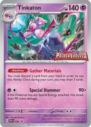 Tinkaton - 020 (Prerelease) (20) Holofoil [Promos: SV Promo Cards] Pokemon Single Pokémon