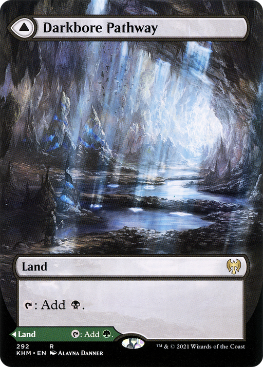 Darkbore Pathway (KHM-292) [Kaldheim] (Showcase) (Borderless) MTG Single Wizards of the Coast