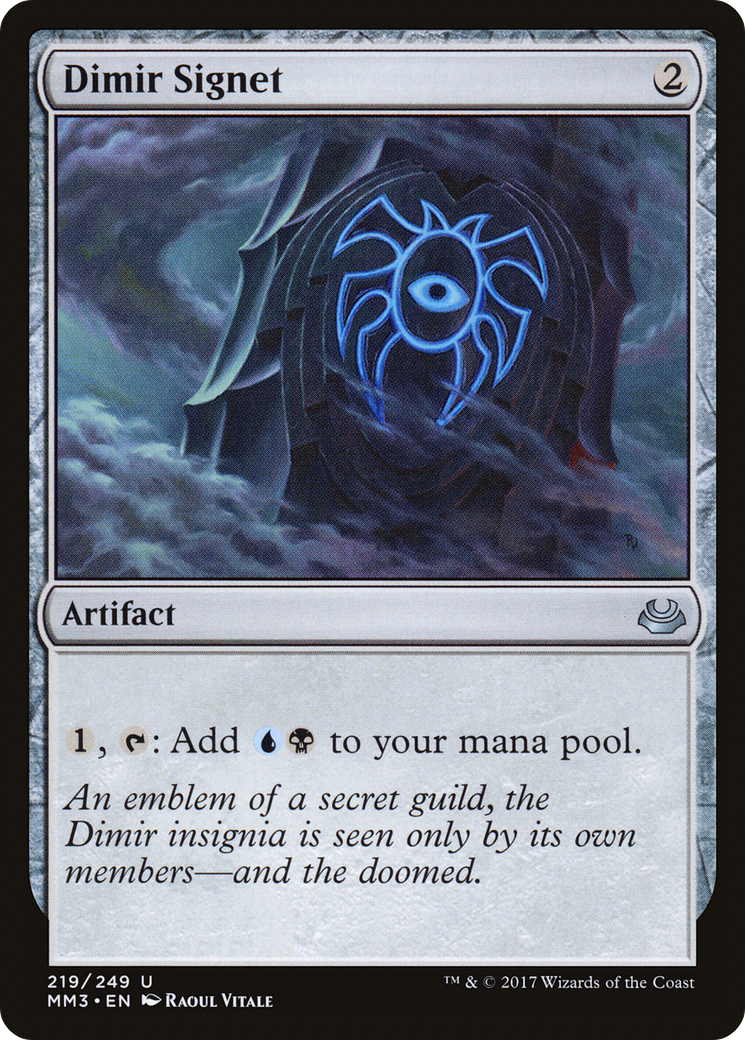 Dimir Signet (MM3-219) [Modern Masters 2017] MTG Single Wizards of the Coast