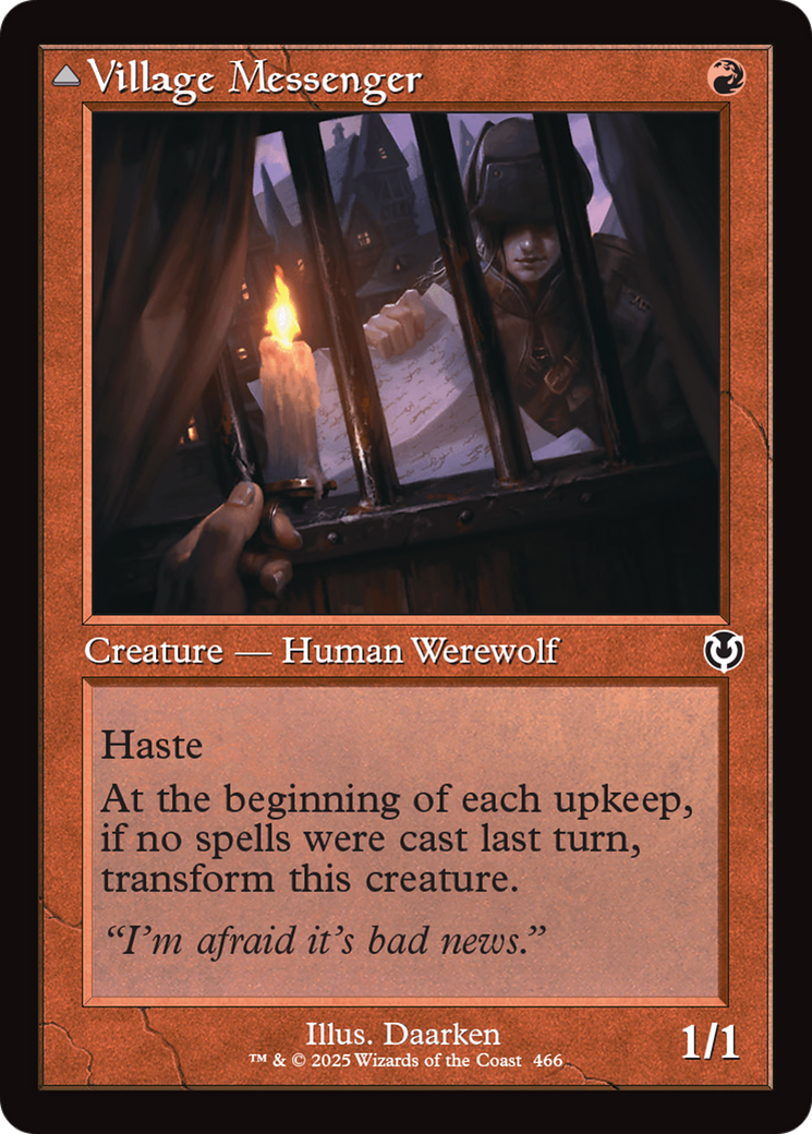 Village Messenger (INR-466) [Innistrad Remastered] Foil MTG Single Wizards of the Coast