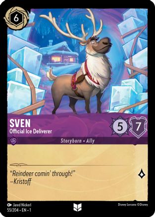 Sven - Official Ice Deliverer (55/204) [The First Chapter] Cold Foil Lorcana Single Disney