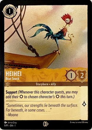 Heihei - Boat Snack (9) [Disney Lorcana Promo Cards] Cold Foil Lorcana Single Disney