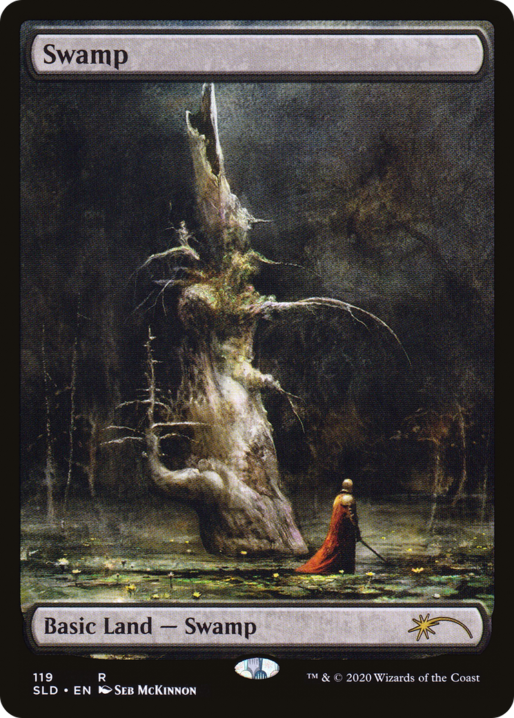 Swamp (119) (Seb Mckinnon) (SLD-119) [Secret Lair] Drop Foil MTG Single Wizards of the Coast