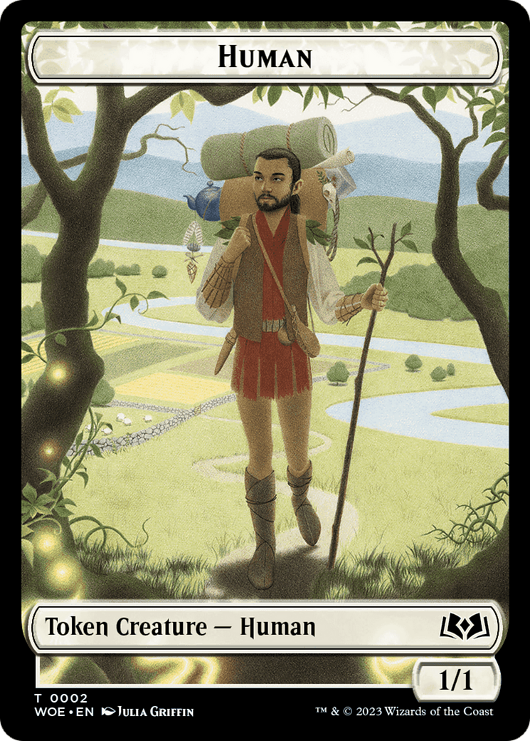 Human Token (WOE-002) [Tokens] Wilds of Eldraine Tokens MTG Single Wizards of the Coast