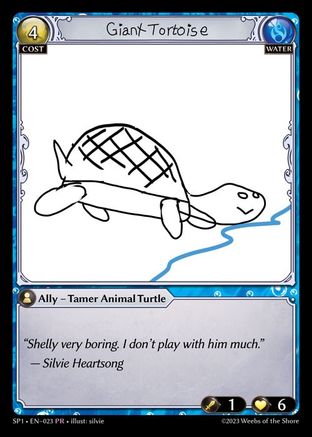 Giant Tortoise (023) [Supporter Pack 1] Grand Archive Single Weebs of the Shore