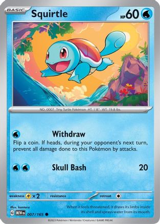 Squirtle - 007/165 Reverse Holofoil [SV: Scarlet & Violet 151] Pokemon Single Pokémon